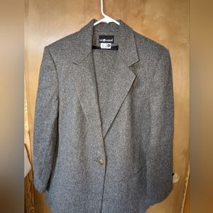 Wool pant suit- grey Size 18